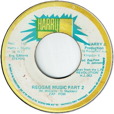 REGGAE MUSIC (VG) / REGGAE MUSIC Part 2 (VG)