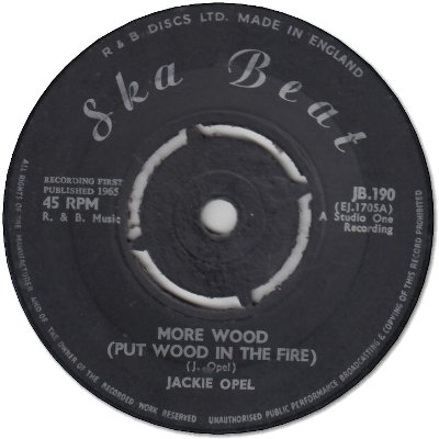 MORE WOOD (Put Wood in The Fire) (VG) / DONE WITH A FRIEND (VG)