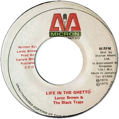 LIFE IN THE GHETTO (VG+)