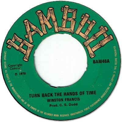 TURN BACK THE HANDS OF TIME (VG to VG+) / SOUL BOWL (VG)