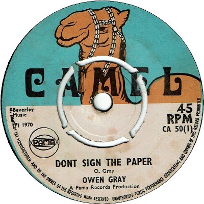 DON'T SIGN THE PAPER (VG- to VG) / PACKING UP LONELINESS