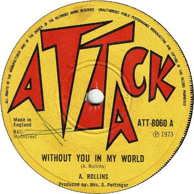 WITHOUT YOU IN MY WORLD (VG+) / IT'S FLOWING (VG)