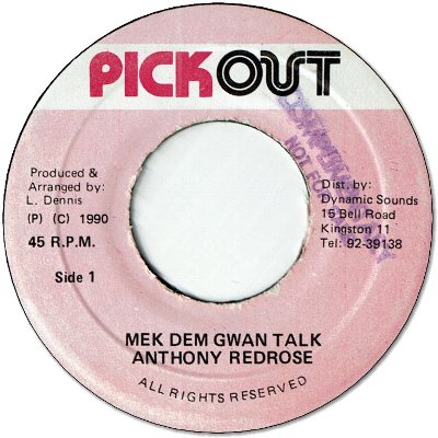 MEK DEM GWAN TALK (VG+)