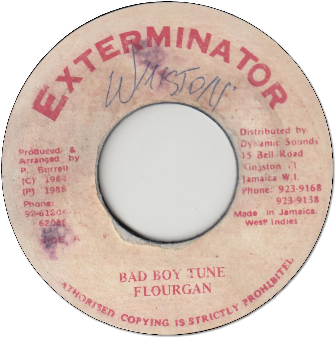 BAD BOY TUNE(VG+/WOL)