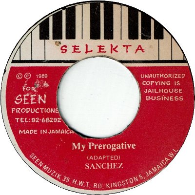 MY PEROGATIVE (VG+)