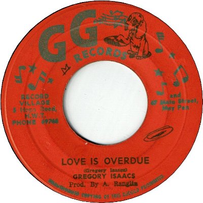 LOVE IS OVERDUE (VG/WOL) / Pt.2 (VG)