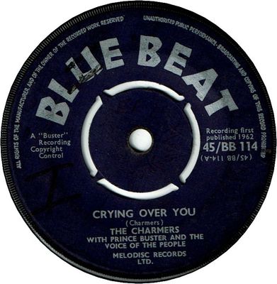 CRYING OVER YOU (VG)  / NOW YOU WANT TO CRY (VG+)