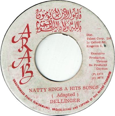 NATTY SINGS A HITS SONGS (VG+) / VERSION (VG+/WOL)