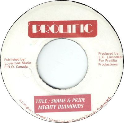 SHAME & PRIDE (VG+) / Unknown Title (VG+)