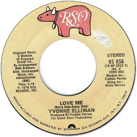 LOVE ME (VG+) / (I DON’T KNOW WHY)I KEEP HANGIN’ON