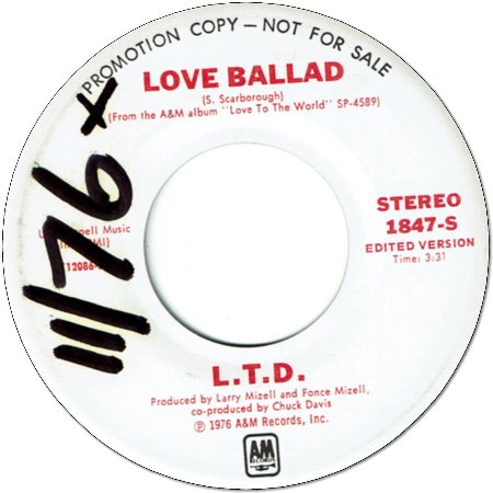LOVE BALLAD (EX/WOL) / LET THE MUSIC KEEP PLAYING