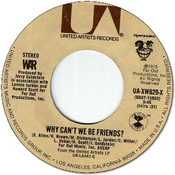 WHY CAN’T WE BE FRIENDS? (VG+) / IN MAZATLAN