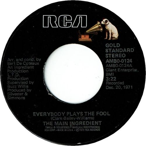 EVERYBODY PLAYS THE FOOL　(VG+) / I'M SO PROUD (VG+)