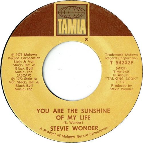 YOU ARE THE SUNSHINE OF MY LIFE(VG) / TUESDAY HEARTBREAK