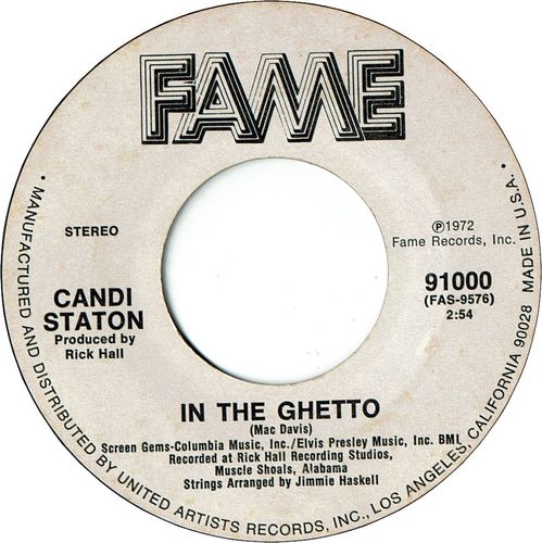 IN THE GHETTO (VG+) / SURE AS SIN