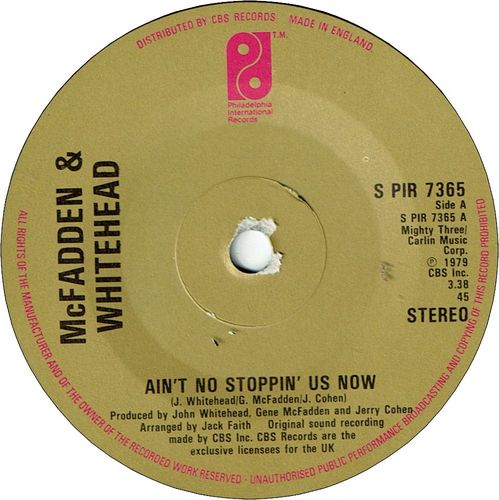 AIN’T NO STOPPIN’US NOW (VG+) / I GOT THE LOVE