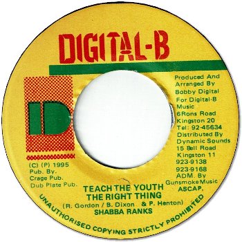 TEACH THE YOUTH THE RIGHT THING (EX)