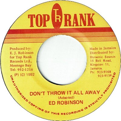 DON'T THROWN IT ALL AWAY (VG+)