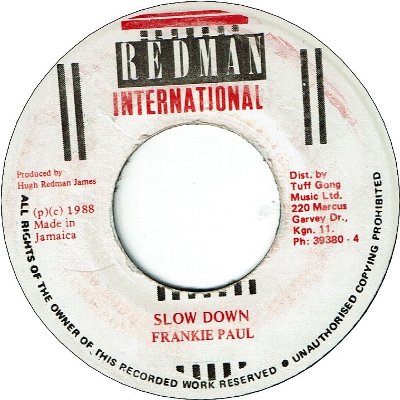SLOW DOWN (VG+)