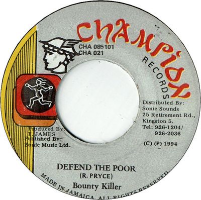 DEFEND THE POOR (VG+)