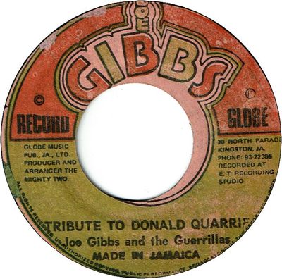 TRIBUTE TO DONALD QUARRIE (VG)