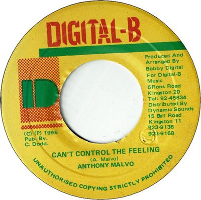 CAN'T CONTROL THE FEELING (VG+)