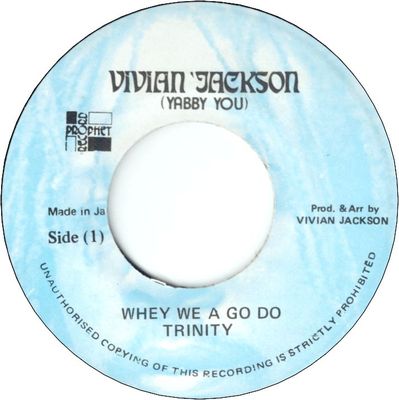 WHEY WE A GO DO(VG)