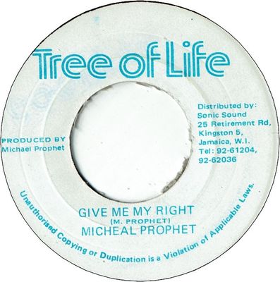 GIVE ME MY RIGHT (VG+) / VERSION (VG+)