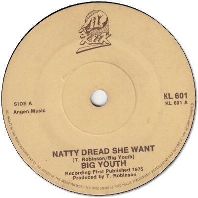 NATTY DREAD SHE WANT(VG-) / YOU DON'T CARE (VG-)