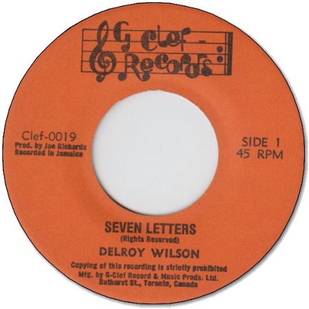 SEVEN LETTERS (VG+) / VERSION (VG+)