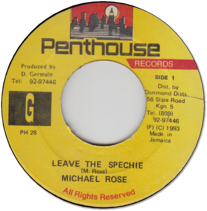 LEAVE THE SPECHIE(VG+)