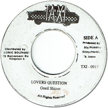 LOVERS QUESTION (VG+)