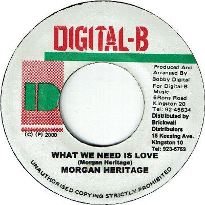 WHAT WE NEED IS LOVE (VG+)